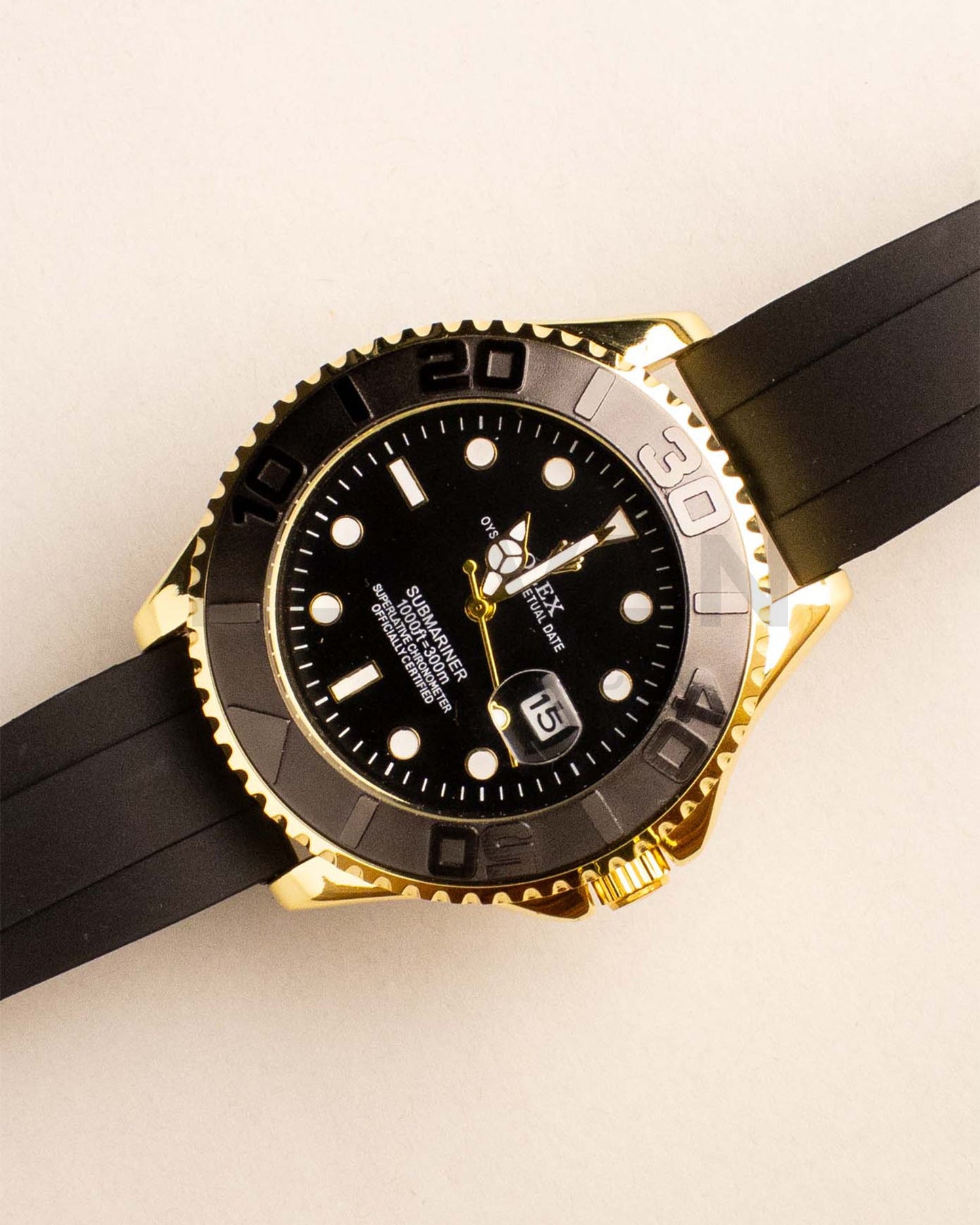 REAL IMAGE  Movement black   Golden Men Watch | Quartz/ 1