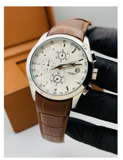 AA+ New Chronograph Model With Date Adjustment - Quartz (Brown)